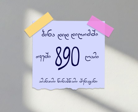 შეიძინე ბინა თვეში 890 ლარიდან