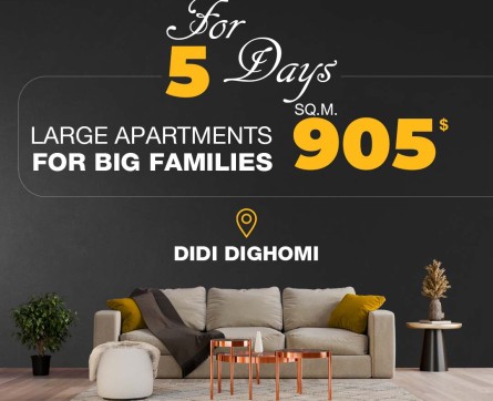 Big apartments, big discounts, in Didi Dighomi