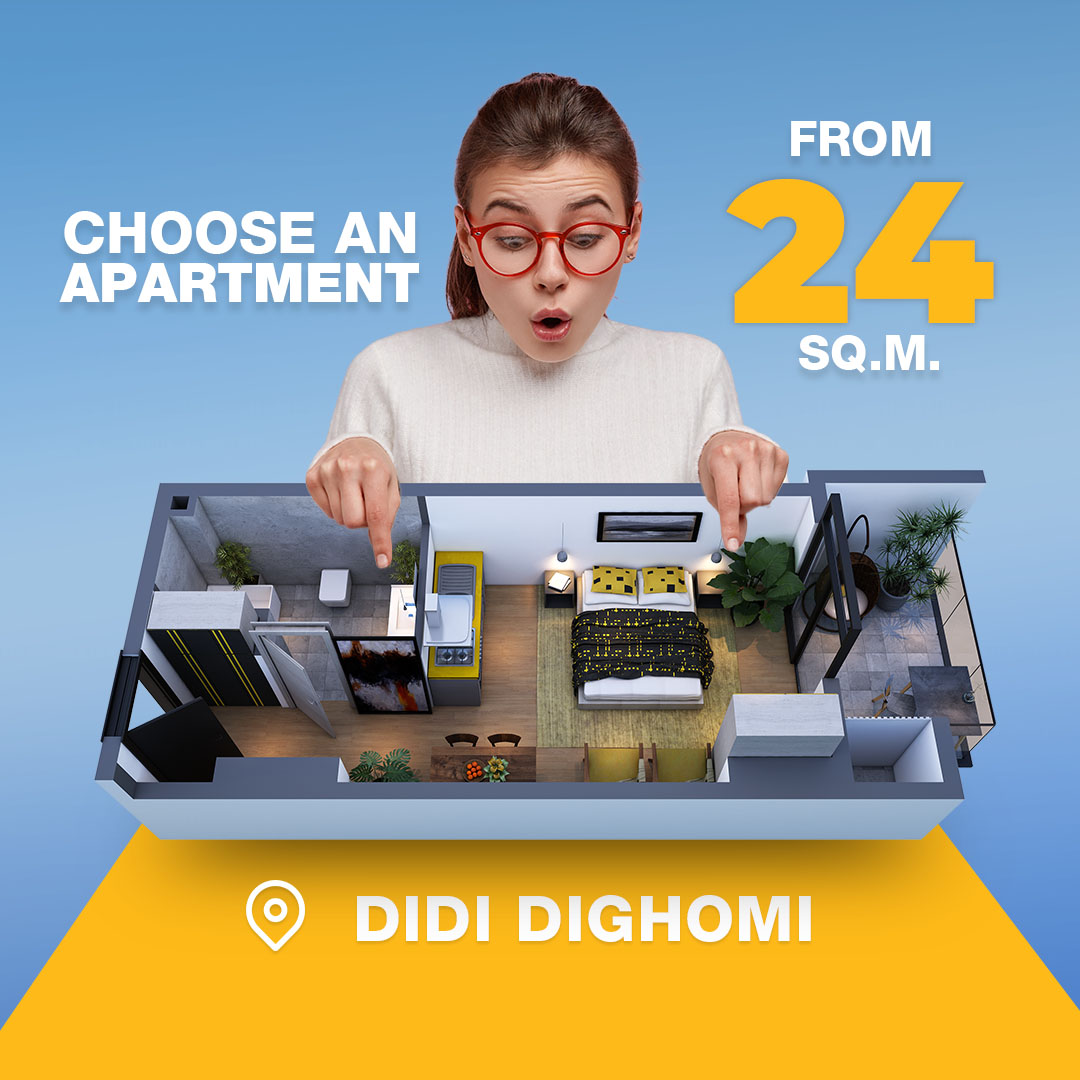 Buy an apartment from 24 sq m.