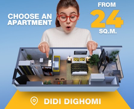 Buy an apartment from 24 sq m.