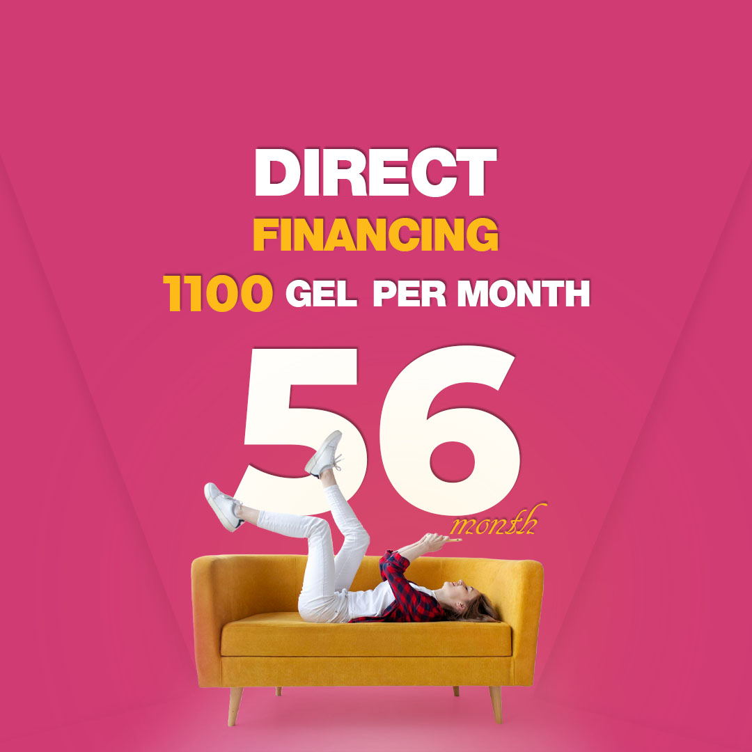 Buy an apartment for 1100 GEL per month!