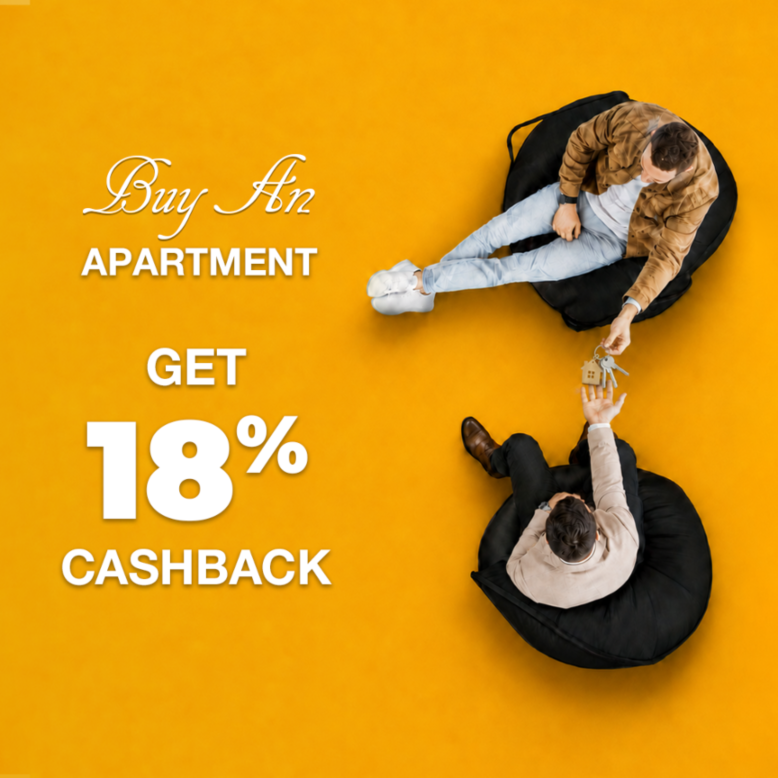 Buy an apartment and get 18% back