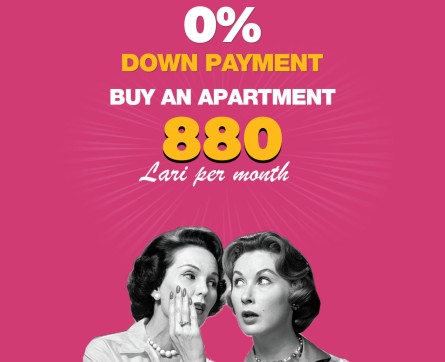 Buy an apartment for 880 GEL per month!
