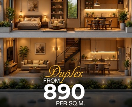 Duplex - 890 per sq.m!