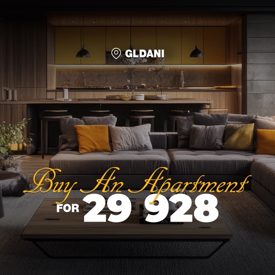 Buy an apartment in Gldani for 29 928