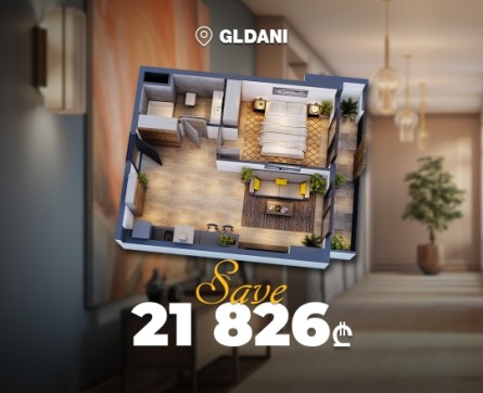 Become an apartment owner for 21826 GEL