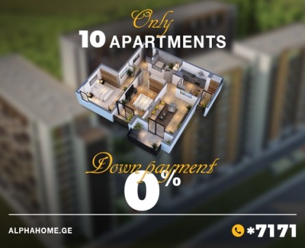 For only 10 apartments, for only 1 month