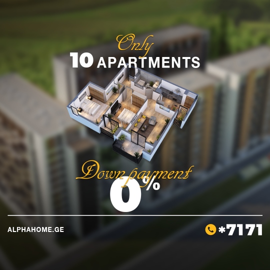 For only 10 apartments, for only 1 month