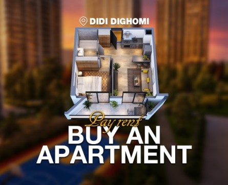 You pay rent, you buy an apartment