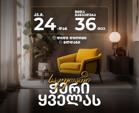ბინა თვეში 890 ლარიდან