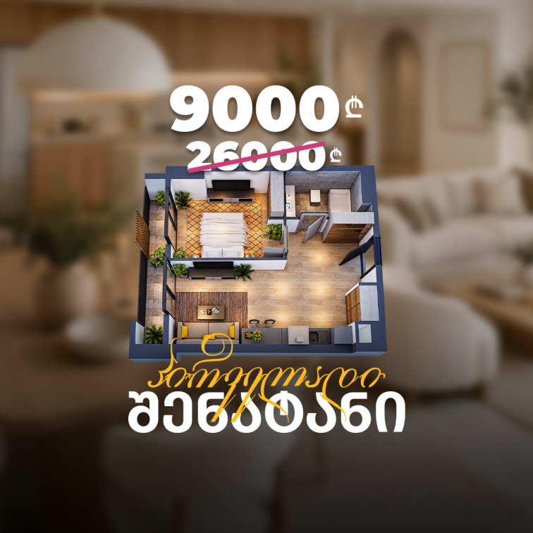 წინასწარი შენატანი 9000 ლარიდან