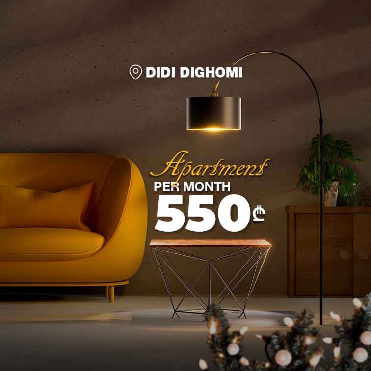 Buy an apartment for 550 GEL per month